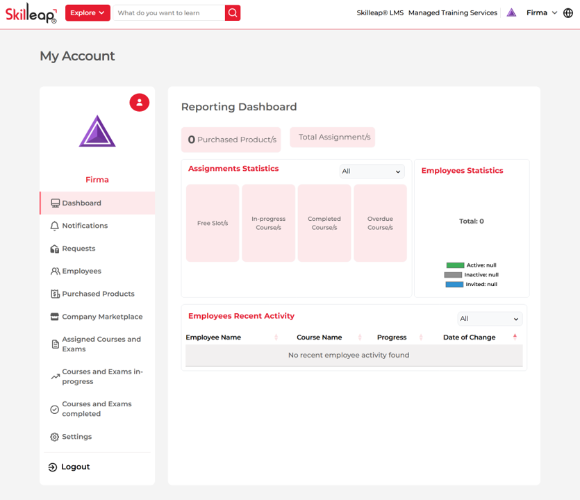 Company Account without custom branding